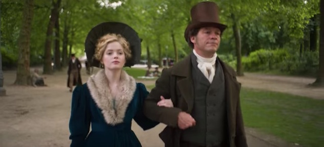 Cosette and Jean Valjean in BBC Les Miserables