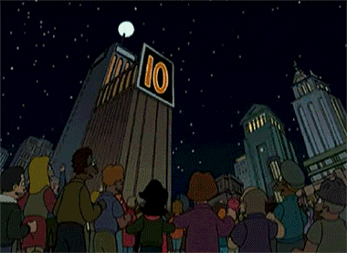 Futurama New Years gif