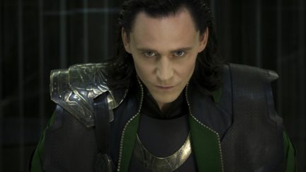 Tom Hiddleston as Loki in The Avengers