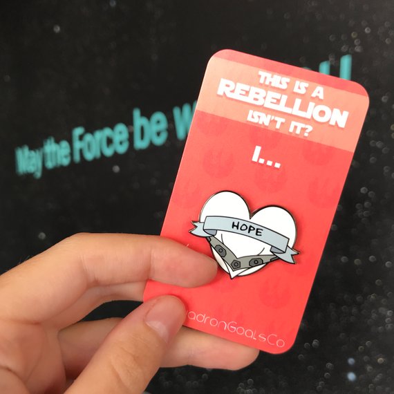 Rep your favorite Star Wars heroine with a pin from Squadron Goals