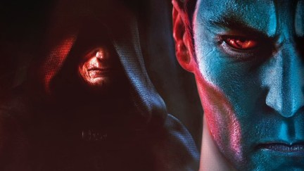 The cover art for Thrawn: Treason by Timothy Zahn, from Del Rey and Lucasfilm