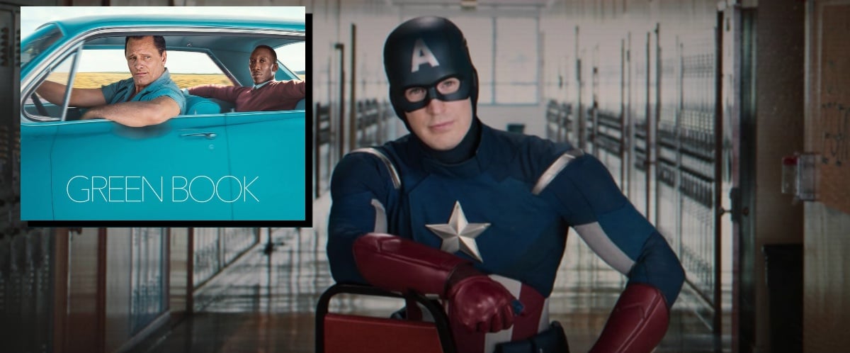 Captain America meme with poster for Green Book 