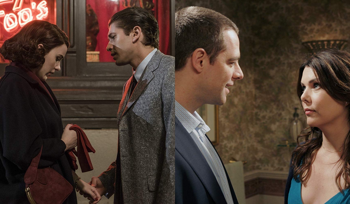 Joel and Midge from Mrs Maisel along with Christopher and Lorelai from Gilmore Girls