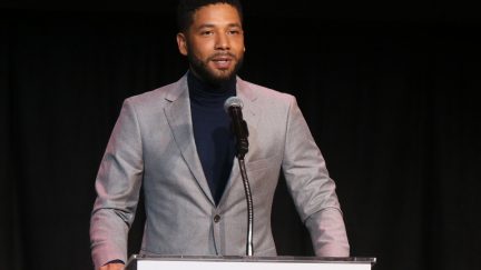 Jussie Smollett speaks at the Children's Defense Fund California's 28th Annual Beat The Odds Awards at Skirball Cultural Center on December 6, 2018 in Los Angeles, California. (Photo by Gabriel Olsen/Getty Images)