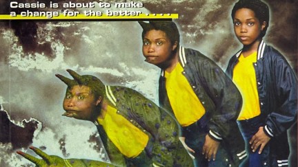 animorphs book cover depicting cassie morphing into a yeerk