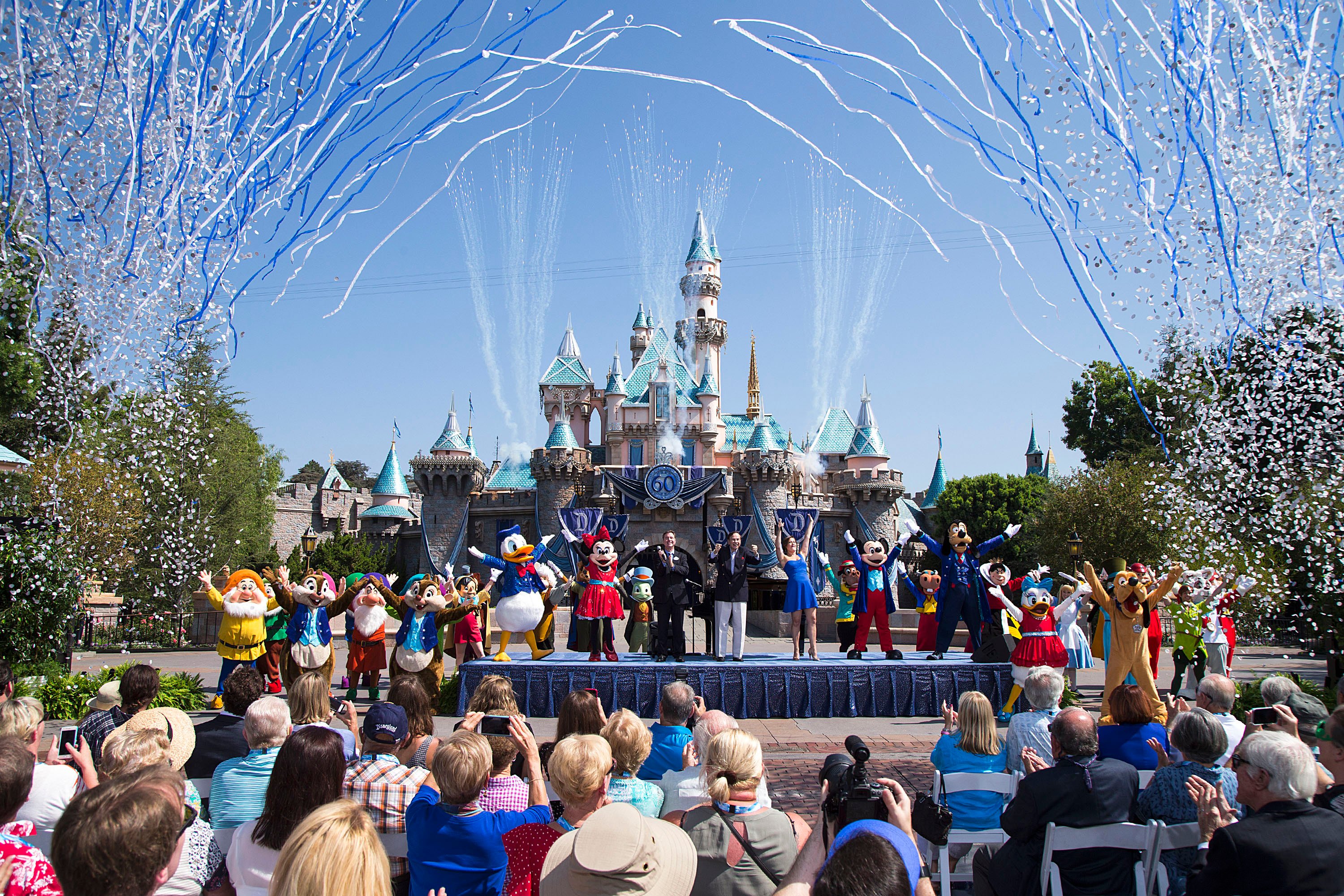 Disneyland, seen here celebrating their 60th anniversary, is hiking up ticket prices ahead of the opening of Galaxy's Edge.