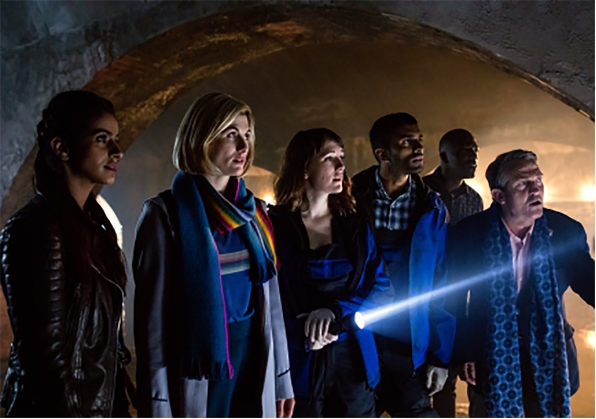 13th Doctor and companions in doctor who new year special resolution