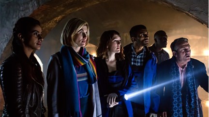 13th Doctor and companions in doctor who new year special resolution