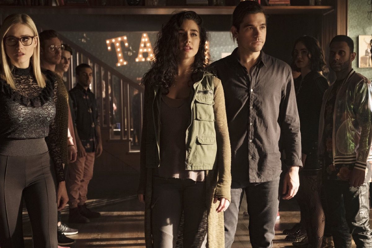 Kady stands in front of Quentin in The Magicians episode "All That Josh."