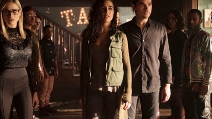 Kady stands in front of Quentin in The Magicians episode 