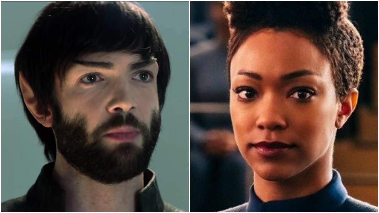 Michael Burnham and Spock on Star Trek Discovery