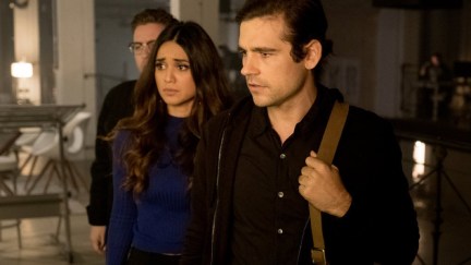 Summer Bishil as Margo Hanson, Jason Ralph as Quentin Coldwater in The Magicians.