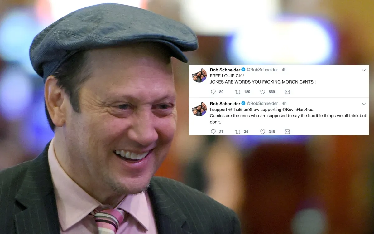 Rob Schneider defends Louis CK and Kevin Hart on twitter