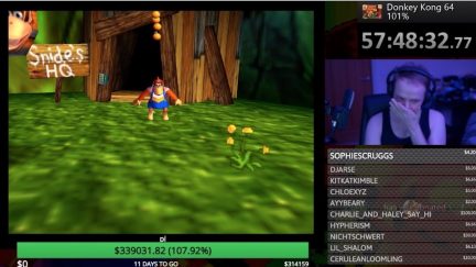 Donkey Kong 64 Twitch steam for transgender support
