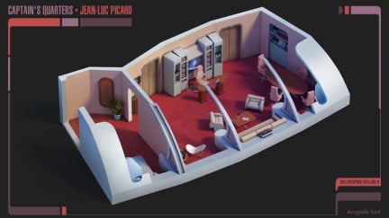 Jean-Luc Picard's Captains quarters