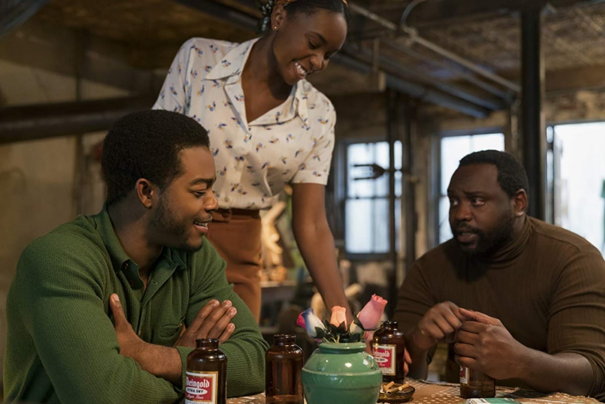 Brian Tyree Henry, Stephan James, and KiKi Layne in If Beale Street Could Talk (2018)