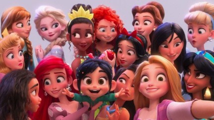 The lovely Disney Princesses in Ralph Wrecks the Internet