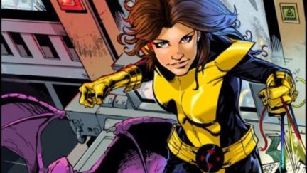 Kitty Pryde with her dragon