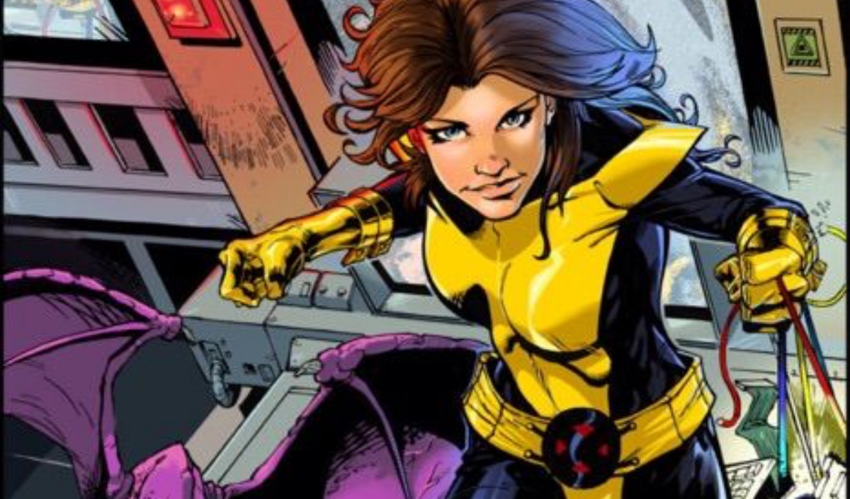 Kitty Pryde with her dragon