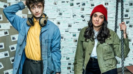 Daniel Radcliffe and Geraldine Viswanathan in Miracle Workers