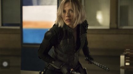 Scarlett Johansson as Black Widow in Infinity War in one of the new scenes in which she had a speaking role, which is a blessing and a curse considering who the actress is.