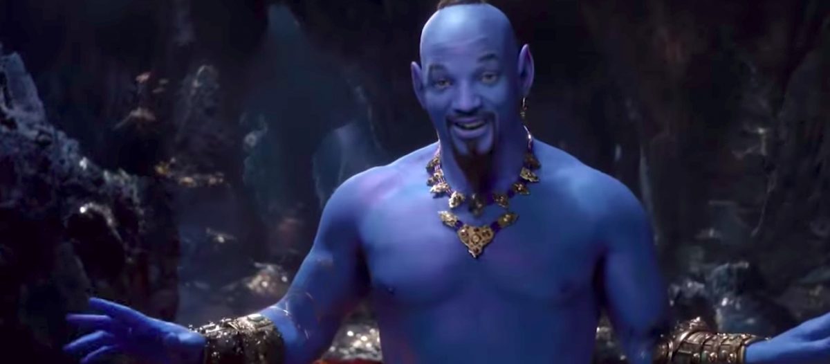 Will Smith as the Genie in live-action Aladdin.