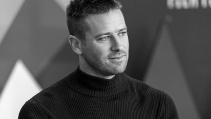 armie hammer in a turtleneck