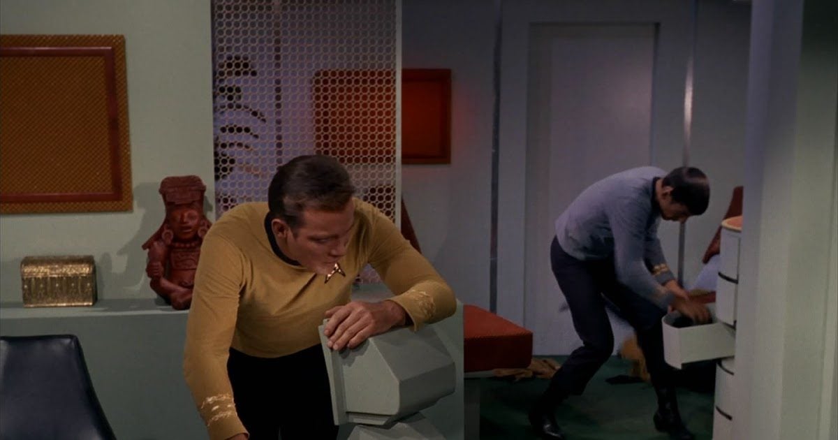 Kirk and Spock on Enterprise