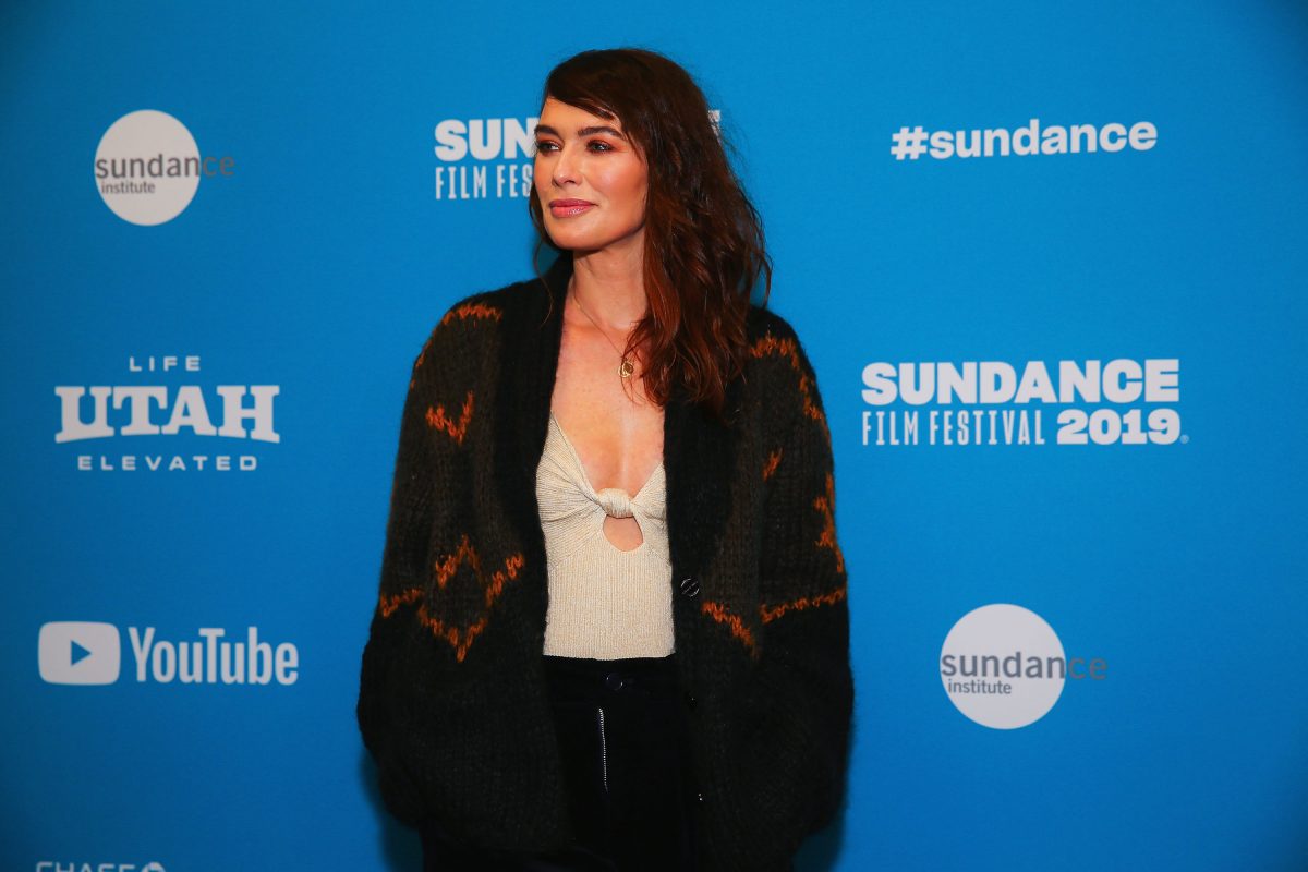 lena headey in a dope sweater at sundance
