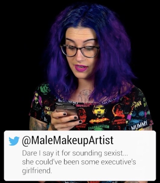 Mallory O'Meara reads mean tweets