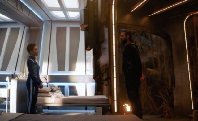 Michael Burnham and Ash Tyler on Star Trek Discovery