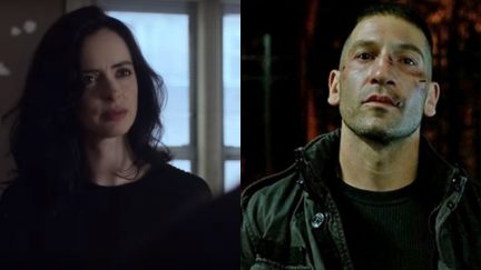 Jessica Jones and The Punisher in their Netflix series.