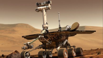 NASA's opportunity rover on Mars.