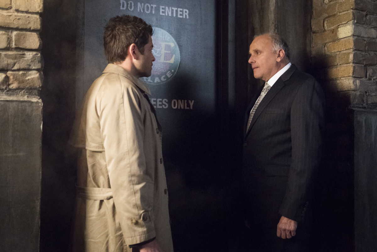 Castiel and his boss in Supernatural.
