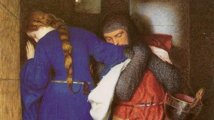 Hellelil and Hildebrand, the Meeting on the Turret Stairs by Frederic William Burton