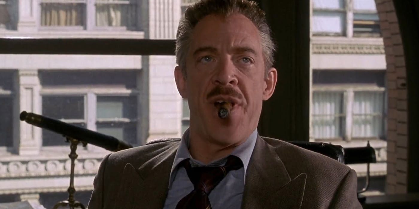 J.K. Simmons plays J. Jonah Jameson in the Raimi Spider-Man films.