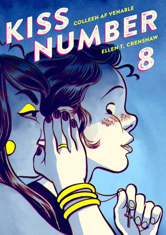 Kiss Number 8 book cover by writer Colleen AF Venable and illustrator Ellen T. Crenshaw