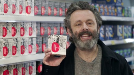 Michael Sheen with Pads