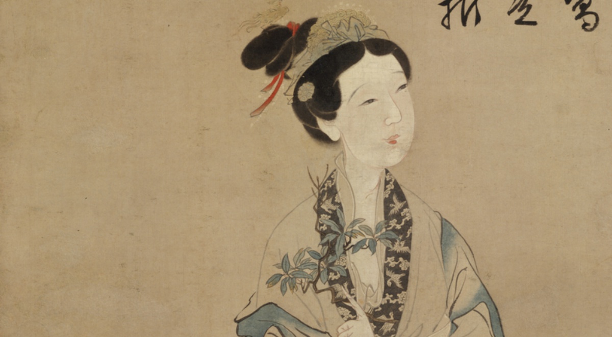 The painting The Moon Goddess Chang E, dated to the Ming dynasty