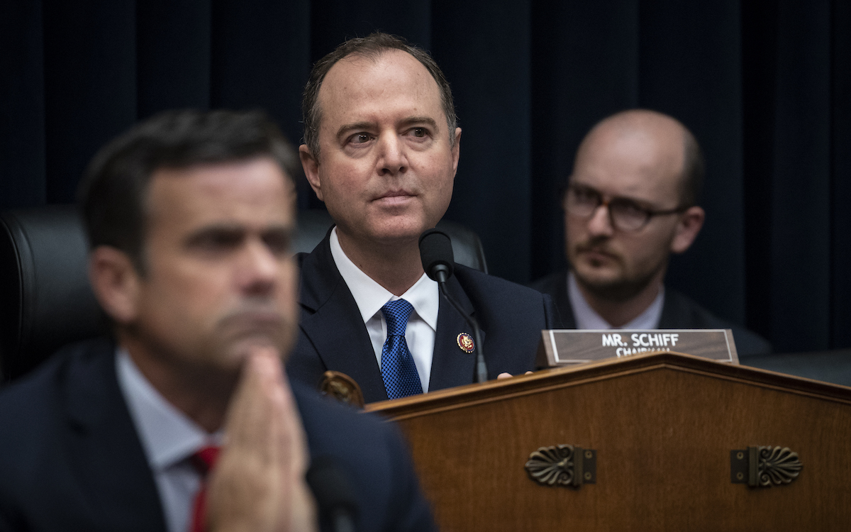 House Select Committee on Intelligence Chairman Adam Schiff (D-CA) holds a hearing concerning 2016 Russian interference tactics in the U.S. elections, in the Rayburn House Office Building