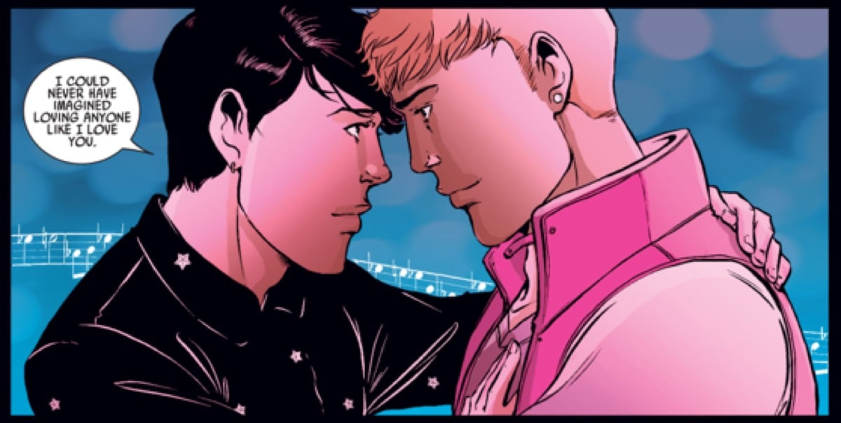 Hulking and Wiccan, Billy and Teddy, in Young Avengers.
