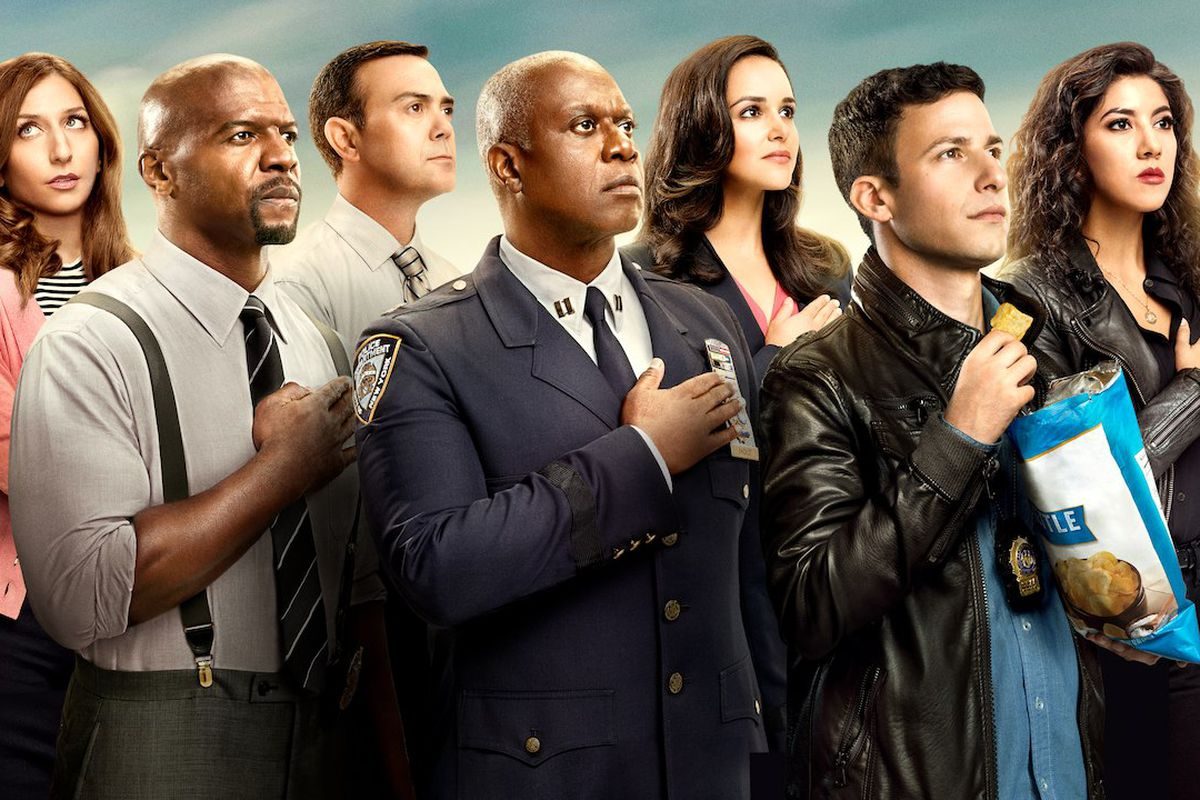 The cast assembles for Brooklyn Nine Nine season six