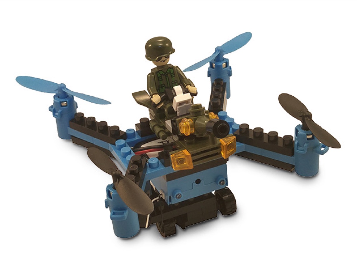 Building brick drone.