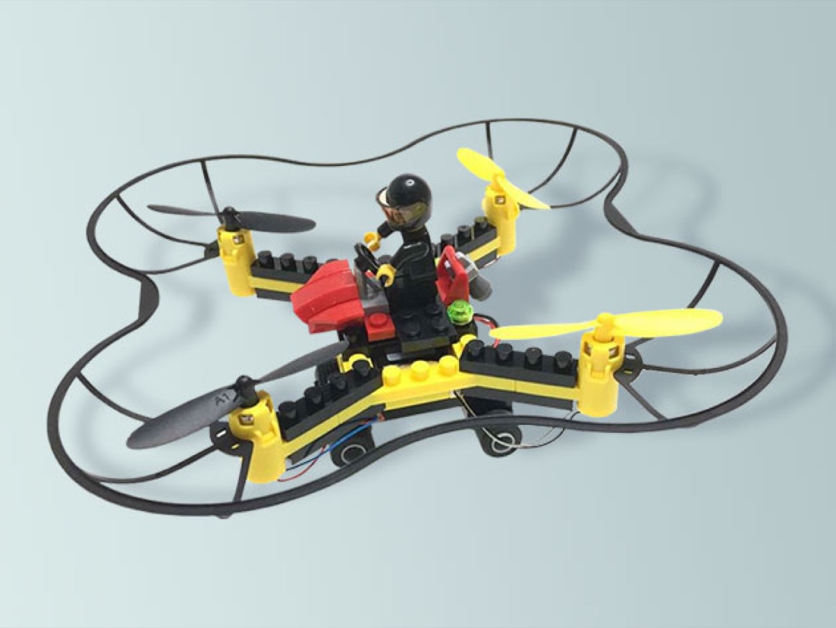building brick drone