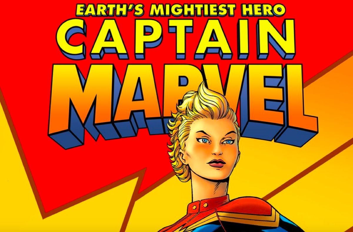 Captain Marvel comic cover.