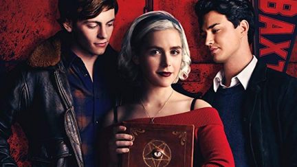Sabrina, Harvey, and Nick on Chilling Adventures of Sabrina