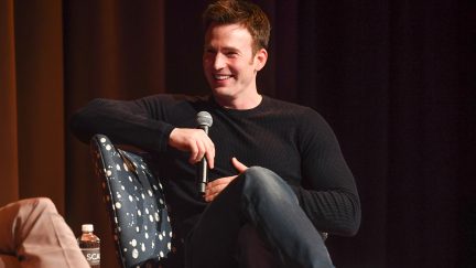 Chris Evans at a Q&A