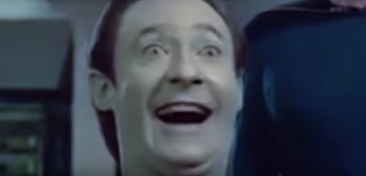 Data in Star Trek on acid