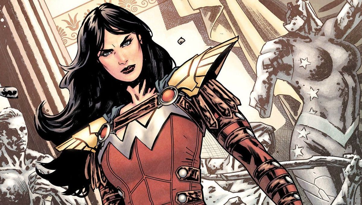 Donna Troy powers up as Wonder Girl in DC.