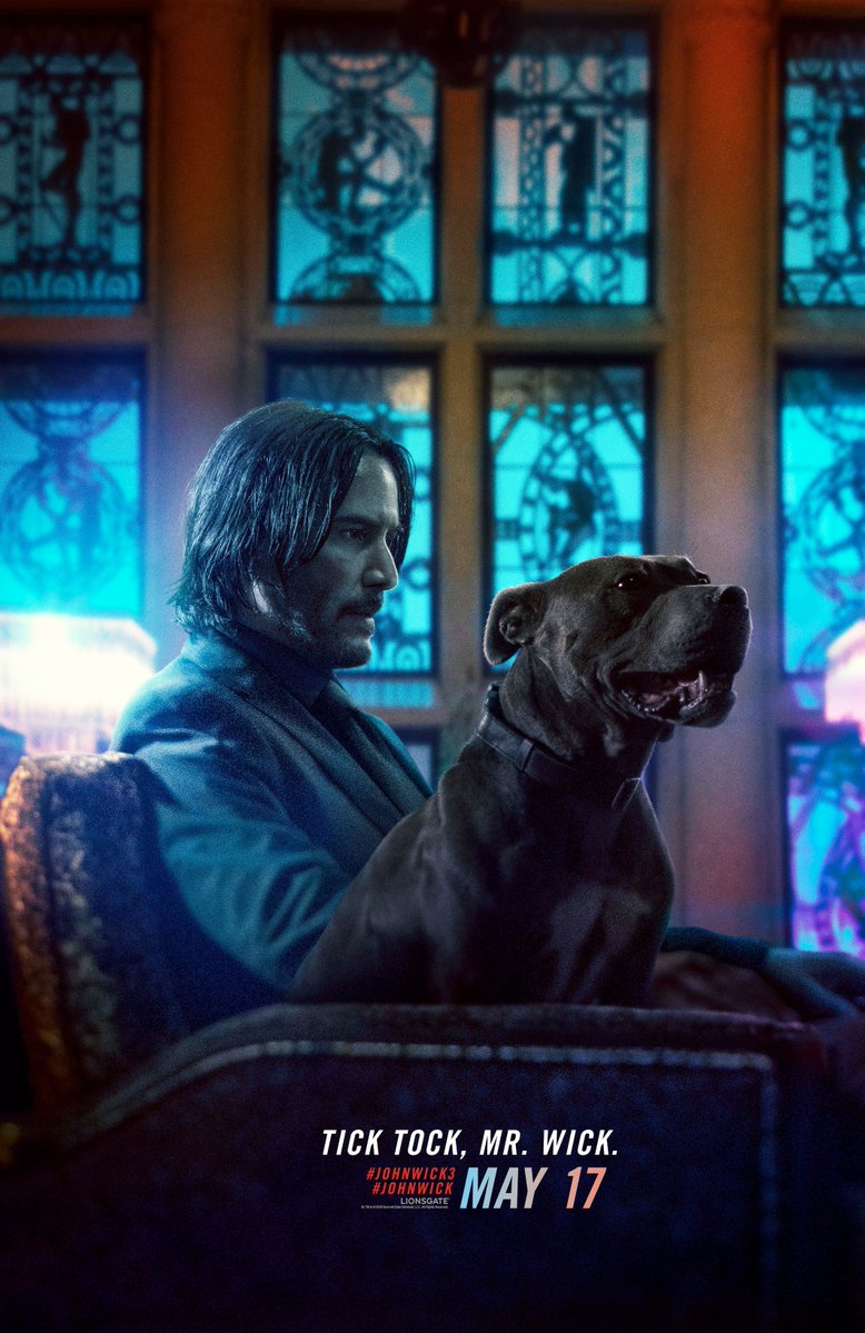 keanu reeves as john wick and his dog.